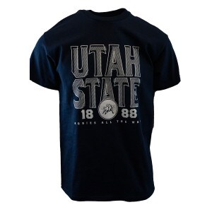 Utah State 1888 Aggie Bull unisex t-shirt navy
